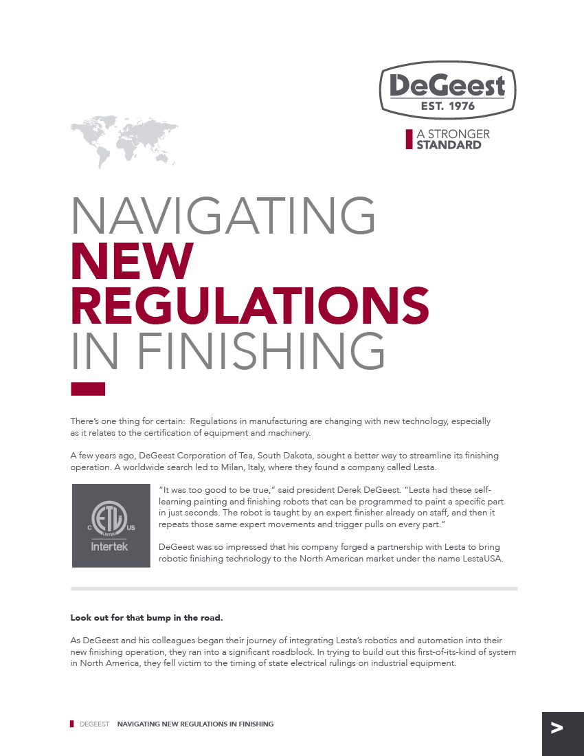 New Regulations Thought Paper