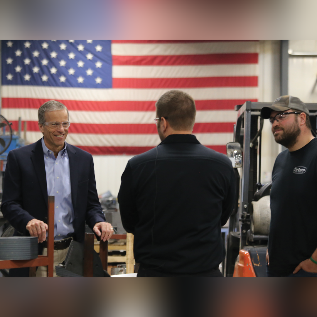 south dakota senator john thune visits degeest