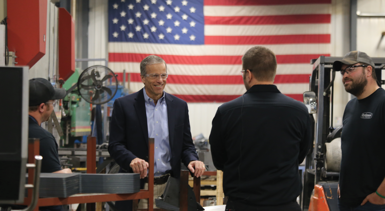 sd senator john thune visits degeest